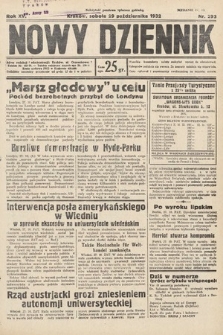 Nowy Dziennik. 1932, nr 293