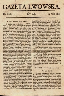 Gazeta Lwowska. 1816, nr 74