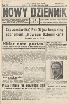 Nowy Dziennik. 1932, nr 318