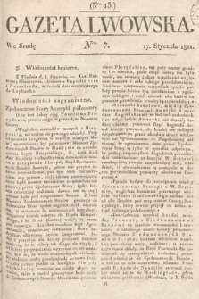 Gazeta Lwowska. 1821, nr 7