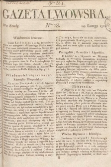Gazeta Lwowska. 1821, nr 18