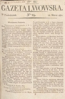 Gazeta Lwowska. 1821, nr 29