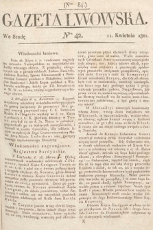 Gazeta Lwowska. 1821, nr 42
