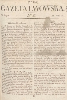 Gazeta Lwowska. 1821, nr 57