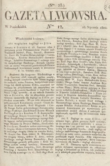 Gazeta Lwowska. 1822, nr 12