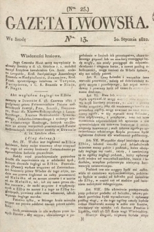 Gazeta Lwowska. 1822, nr 13