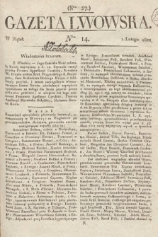 Gazeta Lwowska. 1822, nr 14