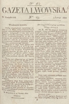 Gazeta Lwowska. 1822, nr 15