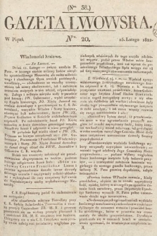 Gazeta Lwowska. 1822, nr 20