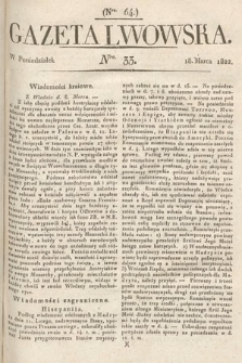 Gazeta Lwowska. 1822, nr 33