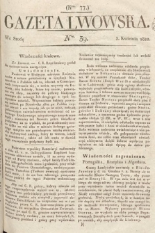 Gazeta Lwowska. 1822, nr 39