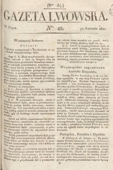 Gazeta Lwowska. 1822, nr 42