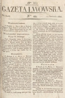 Gazeta Lwowska. 1822, nr 44