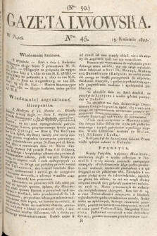 Gazeta Lwowska. 1822, nr 45