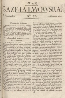 Gazeta Lwowska. 1822, nr 72