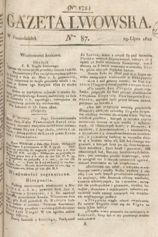 Gazeta Lwowska. 1822, nr 87