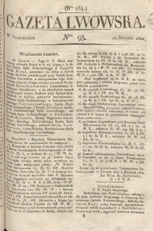 Gazeta Lwowska. 1822, nr 93