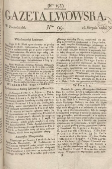 Gazeta Lwowska. 1822, nr 99