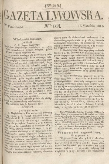 Gazeta Lwowska. 1822, nr 108