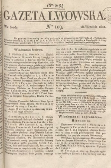 Gazeta Lwowska. 1822, nr 109