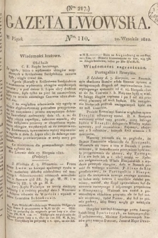 Gazeta Lwowska. 1822, nr 110