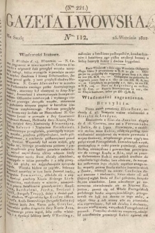 Gazeta Lwowska. 1822, nr 112