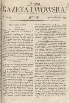 Gazeta Lwowska. 1822, nr 118