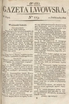 Gazeta Lwowska. 1822, nr 119