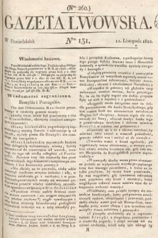 Gazeta Lwowska. 1822, nr 131