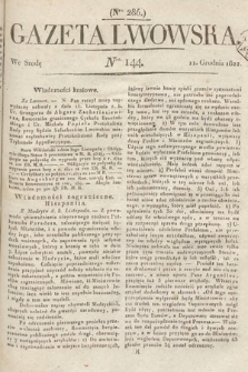 Gazeta Lwowska. 1822, nr 144