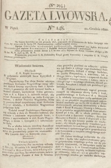 Gazeta Lwowska. 1822, nr 148