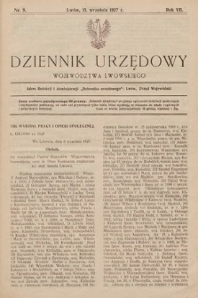 Dziennik Urzędowy Województwa Lwowskiego. 1927, nr 9