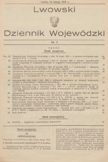 Lwowski Dziennik Wojewódzki. 1931, nr 2