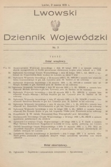 Lwowski Dziennik Wojewódzki. 1931, nr 3