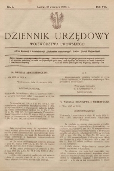 Dziennik Urzędowy Województwa Lwowskiego. 1928, nr 2