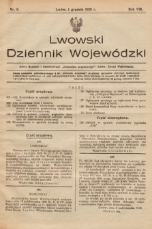 Lwowski Dziennik Wojewódzki. 1928, nr 9