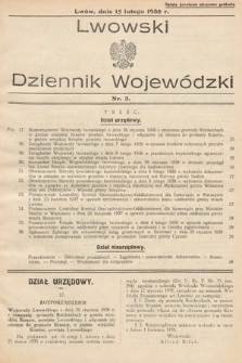 Lwowski Dziennik Urzędowy. 1938, nr 3