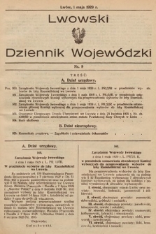 Lwowski Dziennik Wojewódzki. 1929, nr 9