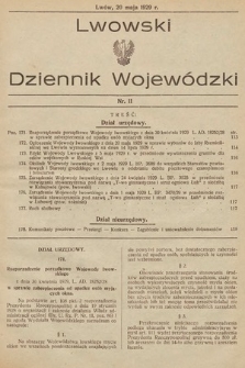 Lwowski Dziennik Wojewódzki. 1929, nr 11