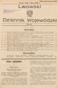 Lwowski Dziennik Urzędowy. 1938, nr 12
