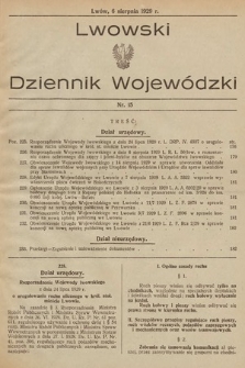 Lwowski Dziennik Wojewódzki. 1929, nr 15