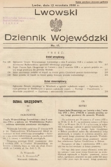 Lwowski Dziennik Urzędowy. 1938, nr 17