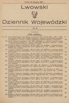 Lwowski Dziennik Wojewódzki. 1929, nr 16