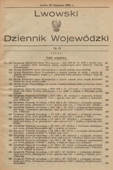 Lwowski Dziennik Wojewódzki. 1929, nr 19