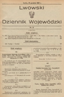 Lwowski Dziennik Wojewódzki. 1929, nr 21