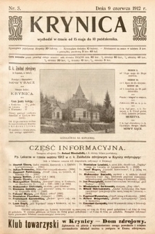 Krynica. 1912, nr 3