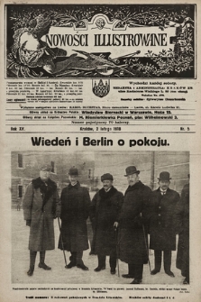 Nowości Illustrowane. 1918, nr 5