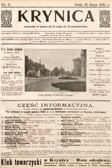 Krynica. 1912, nr 9