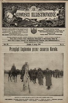 Nowości Illustrowane. 1918, nr 6