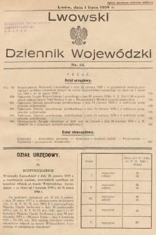Lwowski Dziennik Wojewódzki. 1939, nr 13
